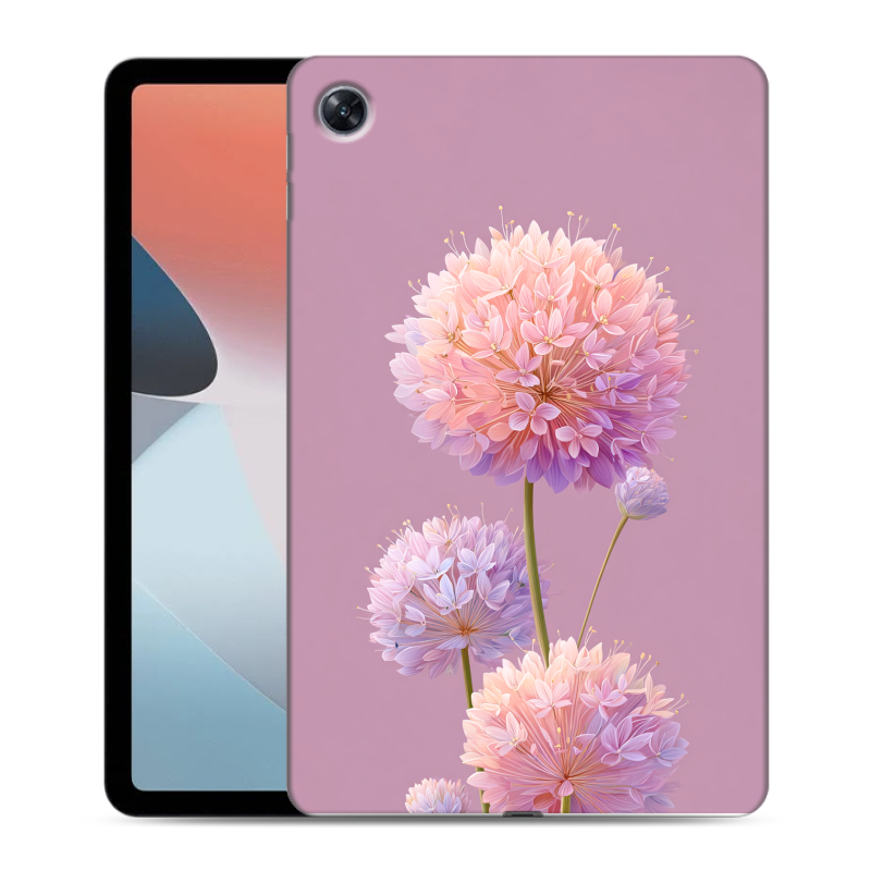 Силиконовый чехол на OPPO Pad Air с принтом Цветы Силиконовый чехол на OPPO Pad Air с принтом Цветы