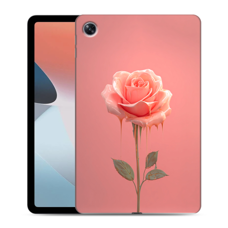 Силиконовый чехол на OPPO Pad Air с принтом Розовая роза Силиконовый чехол на OPPO Pad Air с принтом Розовая роза