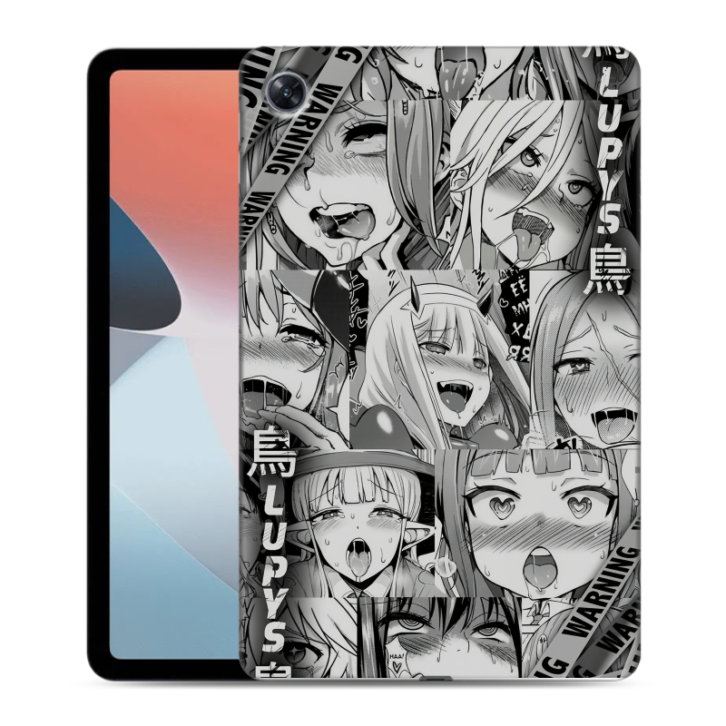 Силиконовый противоударный чехол на OPPO Pad Air с принтом Ahegao Ахегао Аниме Силиконовый противоударный чехол на OPPO Pad Air с принтом Ahegao Ахегао Аниме