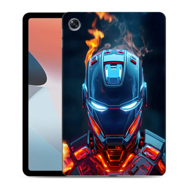 Силиконовый чехол на OPPO Pad Air с принтом IronMan Железный человек Силиконовый чехол на OPPO Pad Air с принтом IronMan Железный человек