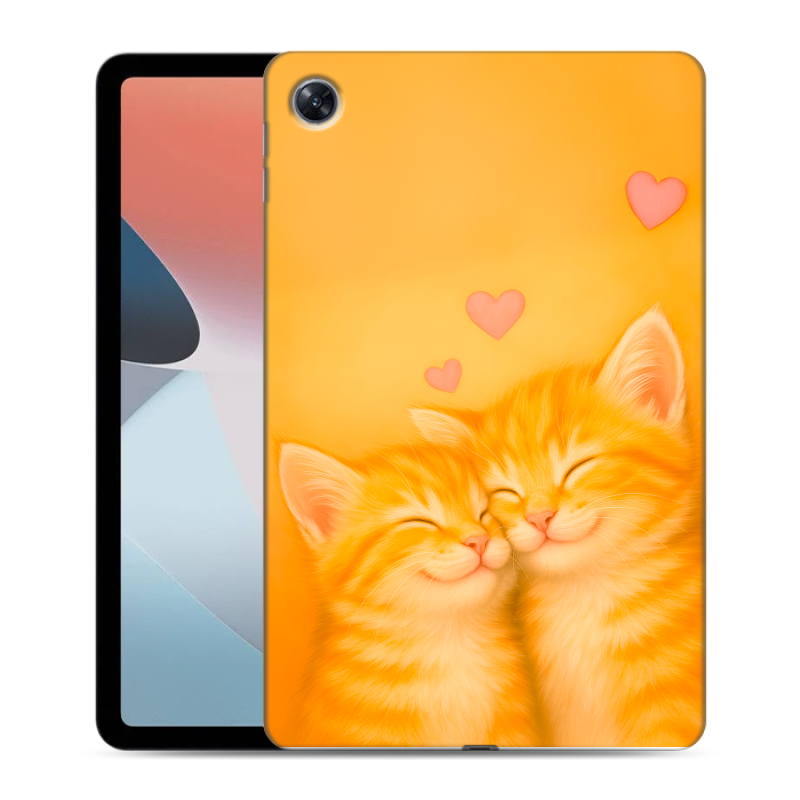 Силиконовый чехол на OPPO Pad Air с принтом Милые котята Силиконовый чехол на OPPO Pad Air с принтом Милые котята