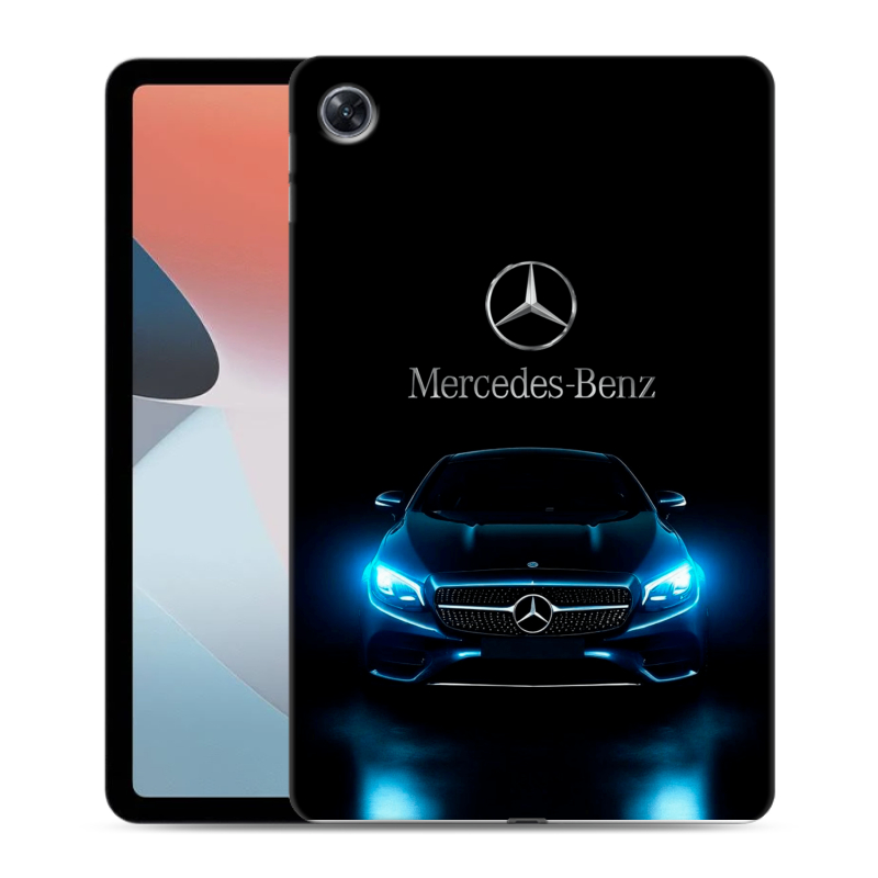 Силиконовый противоударный чехол на OPPO Pad Air с принтом Mercedes Мерседес Силиконовый противоударный чехол на OPPO Pad Air с принтом Mercedes Мерседес