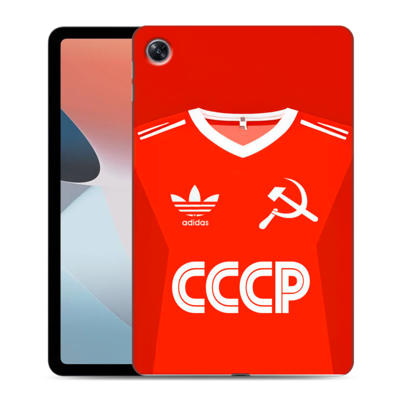 Силиконовый чехол на OPPO Pad Air с принтом Флаг Герб СССР Силиконовый чехол на OPPO Pad Air с принтом Флаг Герб СССР