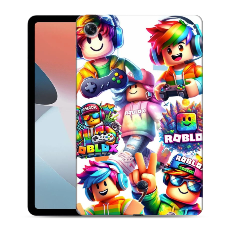 Силиконовый противоударный чехол на OPPO Pad Air с принтом Roblox Роблокс Силиконовый противоударный чехол на OPPO Pad Air с принтом Roblox Роблокс