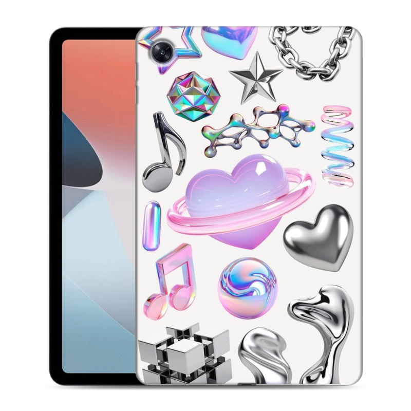 Силиконовый противоударный чехол на OPPO Pad Air с принтом Y2K Силиконовый противоударный чехол на OPPO Pad Air с принтом Y2K