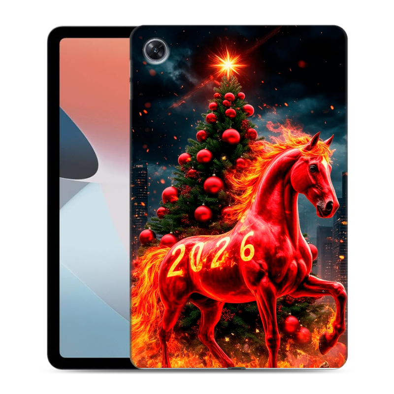 Силиконовый чехол на OPPO Pad Air с принтом Новый год Силиконовый чехол на OPPO Pad Air с принтом Новый год