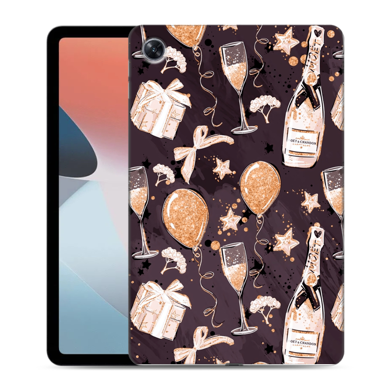 Силиконовый чехол на OPPO Pad Air с принтом Новый год Силиконовый чехол на OPPO Pad Air с принтом Новый год