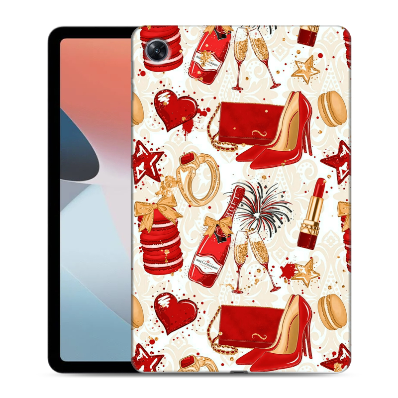 Силиконовый чехол на OPPO Pad Air с принтом Новый год Силиконовый чехол на OPPO Pad Air с принтом Новый год