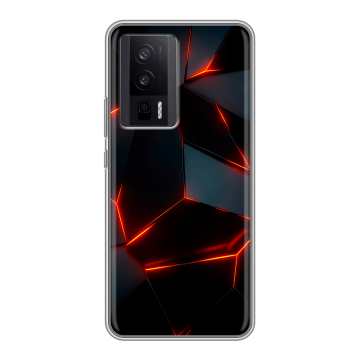 Силиконовый чехол на XIaomi Poco F5 Pro с принтом Яркие абстракции Силиконовый чехол на XIaomi Poco F5 Pro с принтом Яркие абстракции
