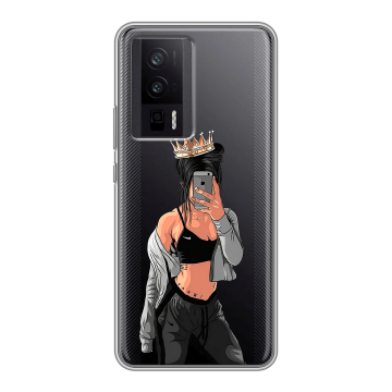 Силиконовый чехол на XIaomi Poco F5 Pro с принтом Женские принты Силиконовый чехол на XIaomi Poco F5 Pro с принтом Женские принты