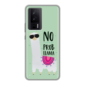 Силиконовый чехол на XIaomi Poco F5 Pro с принтом Лама Силиконовый чехол на XIaomi Poco F5 Pro с принтом Лама