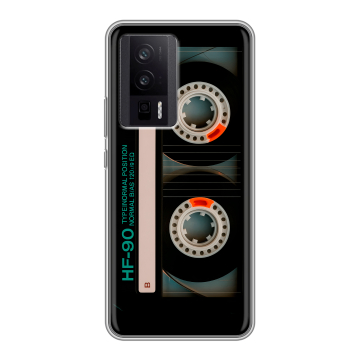 Силиконовый чехол на XIaomi Poco F5 Pro с принтом Кассета Силиконовый чехол на XIaomi Poco F5 Pro с принтом Кассета