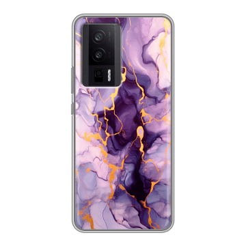 Силиконовый чехол на XIaomi Poco F5 Pro с принтом Мрамор