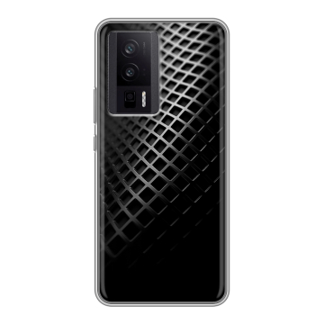 Силиконовый чехол на XIaomi Poco F5 Pro с принтом Текстура металла Силиконовый чехол на XIaomi Poco F5 Pro с принтом Текстура металла