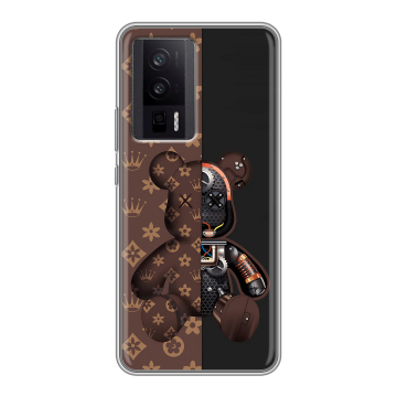 Силиконовый чехол на XIaomi Poco F5 Pro с принтом Луи робот