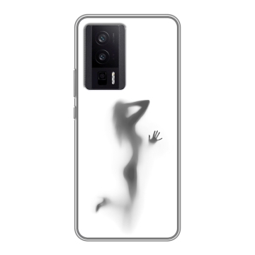 Силиконовый чехол на XIaomi Poco F5 Pro с принтом Силуэт