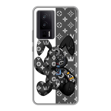 Силиконовый чехол на XIaomi Poco F5 Pro с принтом Луи робот