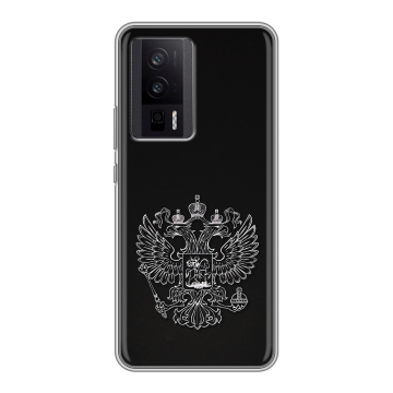 Силиконовый чехол на XIaomi Poco F5 Pro с принтом Герб России