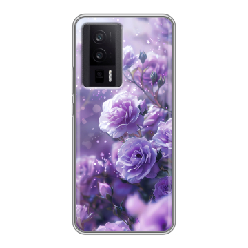 Силиконовый чехол на XIaomi Poco F5 Pro с принтом Розы цветы