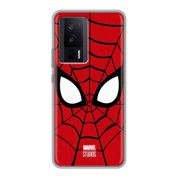 Силиконовый чехол на XIaomi Poco F5 Pro с принтом человек паук spiderman