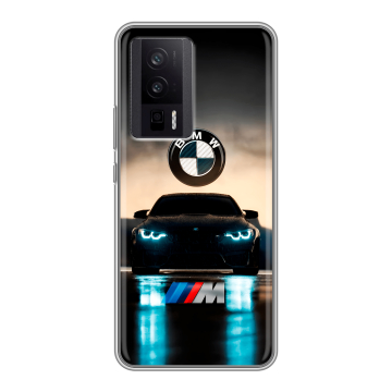 Силиконовый чехол на XIaomi Poco F5 Pro с принтом БМВ BMW