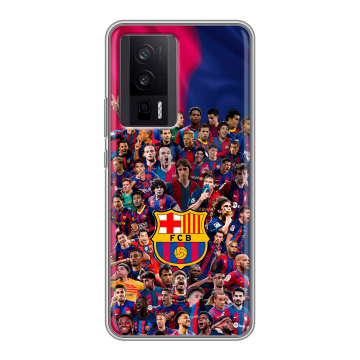 Силиконовый чехол на XIaomi Poco F5 Pro с принтом Барселона Barcelona