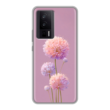 Силиконовый чехол на XIaomi Poco F5 Pro с принтом Цветы Силиконовый чехол на XIaomi Poco F5 Pro с принтом Цветы