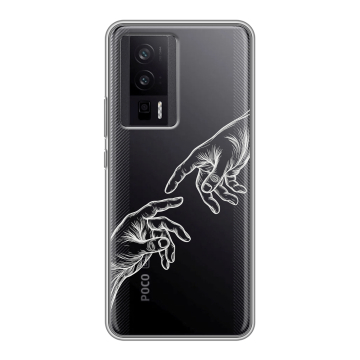 Силиконовый чехол на XIaomi Poco F5 Pro с принтом Сотворение мира Силиконовый чехол на XIaomi Poco F5 Pro с принтом Сотворение мира