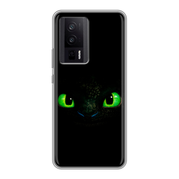 Силиконовый чехол на XIaomi Poco F5 Pro с принтом Как приручить дракона
