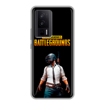 Силиконовый чехол на XIaomi Poco F5 Pro с принтом PUGB ПАГБ