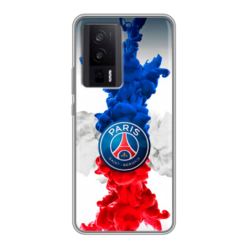 Силиконовый чехол на XIaomi Poco F5 Pro с принтом PSG ПСЖ Силиконовый чехол на XIaomi Poco F5 Pro с принтом PSG ПСЖ