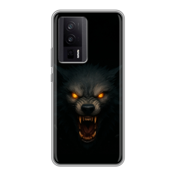 Силиконовый чехол на XIaomi Poco F5 Pro с принтом Волк Силиконовый чехол на XIaomi Poco F5 Pro с принтом Волк