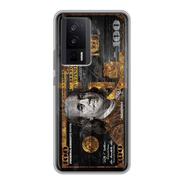 Силиконовый чехол на XIaomi Poco F5 Pro с принтом Доллар деньги