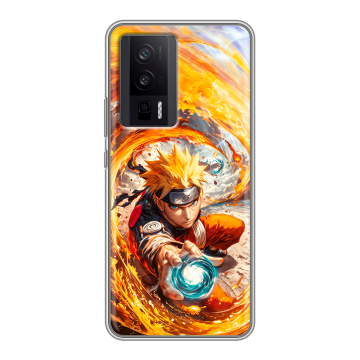 Силиконовый чехол на XIaomi Poco F5 Pro с принтом Аниме Наруто Naruto