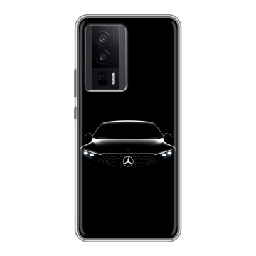 Силиконовый чехол на XIaomi Poco F5 Pro с принтом Mercedes Мерседес Силиконовый чехол на XIaomi Poco F5 Pro с принтом Mercedes Мерседес