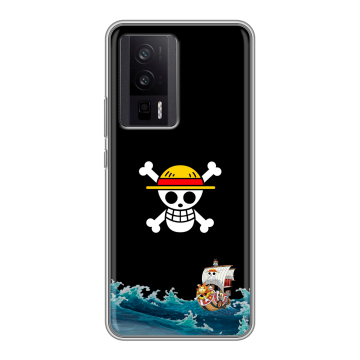Силиконовый чехол на XIaomi Poco F5 Pro с принтом One Piece Ван Пис
