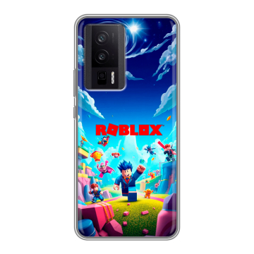 Силиконовый чехол на XIaomi Poco F5 Pro с принтом Roblox Роблокс Силиконовый чехол на XIaomi Poco F5 Pro с принтом Roblox Роблокс