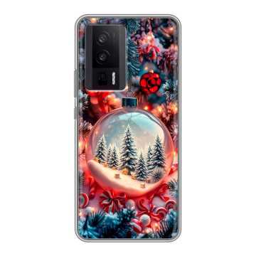 Силиконовый чехол на XIaomi Poco F5 Pro с принтом Новый год Силиконовый чехол на XIaomi Poco F5 Pro с принтом Новый год