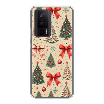 Силиконовый чехол на XIaomi Poco F5 Pro с принтом Новый год Силиконовый чехол на XIaomi Poco F5 Pro с принтом Новый год