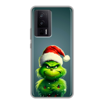 Силиконовый чехол на XIaomi Poco F5 Pro с принтом Новый год Силиконовый чехол на XIaomi Poco F5 Pro с принтом Новый год