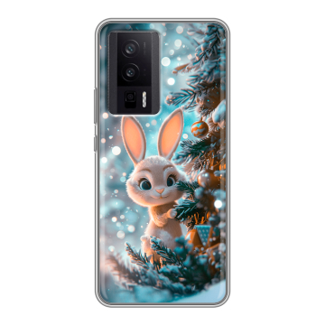 Силиконовый чехол на XIaomi Poco F5 Pro с принтом Новый год Силиконовый чехол на XIaomi Poco F5 Pro с принтом Новый год