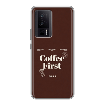 Силиконовый чехол на XIaomi Poco F5 Pro с принтом женский