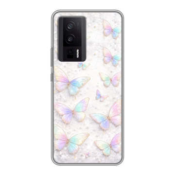 Силиконовый чехол на XIaomi Poco F5 Pro с принтом женский