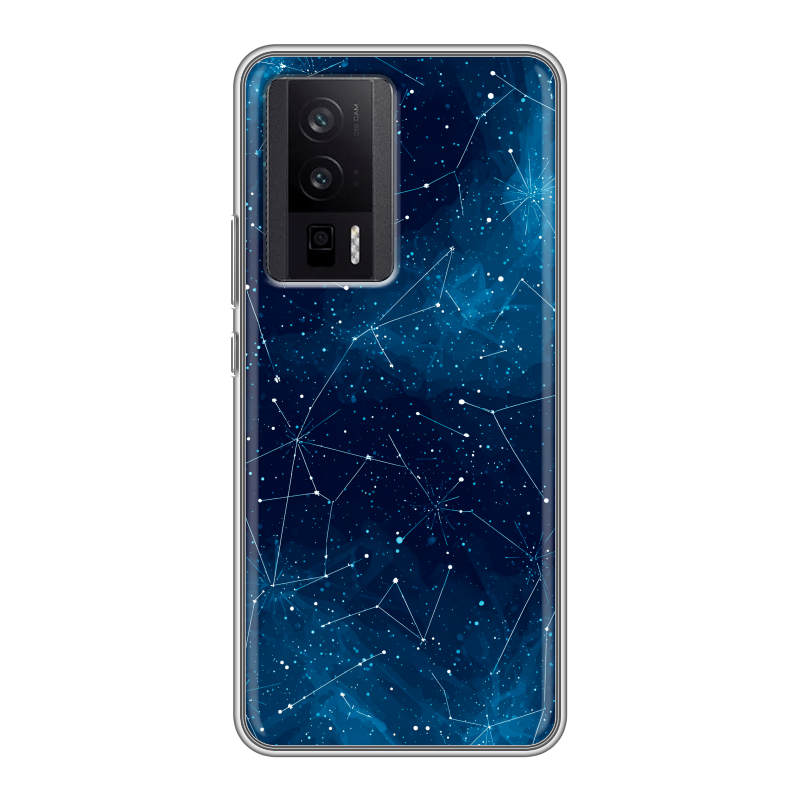Силиконовый противоударный чехол на XIaomi Poco F5 Pro с принтом Космос звезды Силиконовый противоударный чехол на XIaomi Poco F5 Pro с принтом Космос звезды