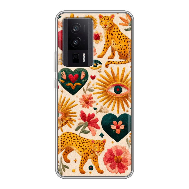 Силиконовый чехол на XIaomi Poco F5 Pro с принтом Модный принт Силиконовый чехол на XIaomi Poco F5 Pro с принтом Модный принт
