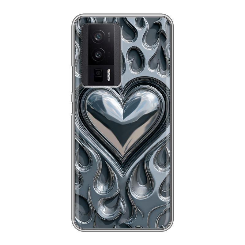 Силиконовый противоударный чехол на XIaomi Poco F5 Pro с принтом Y2K Силиконовый противоударный чехол на XIaomi Poco F5 Pro с принтом Y2K