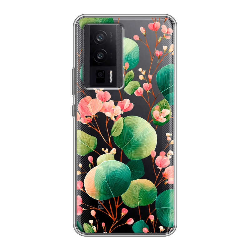 Силиконовый противоударный чехол на XIaomi Poco F5 Pro с принтом женский Силиконовый противоударный чехол на XIaomi Poco F5 Pro с принтом женский