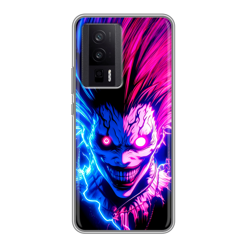Силиконовый чехол на XIaomi Poco F5 Pro с принтом Death note Тетрадь смерти Силиконовый чехол на XIaomi Poco F5 Pro с принтом Death note Тетрадь смерти