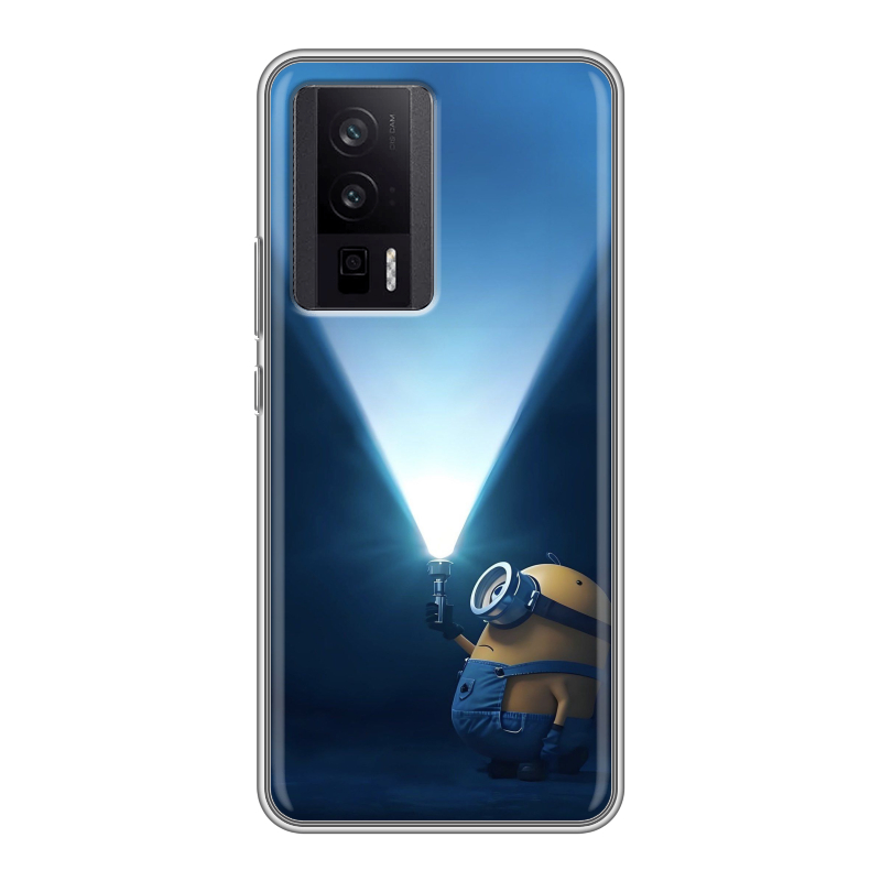 Силиконовый чехол на XIaomi Poco F5 Pro с принтом Миньоны Силиконовый чехол на XIaomi Poco F5 Pro с принтом Миньоны