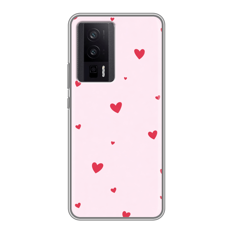 Силиконовый противоударный чехол на XIaomi Poco F5 Pro с принтом для девочек Силиконовый противоударный чехол на XIaomi Poco F5 Pro с принтом для девочек